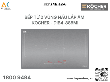 Bếp từ đôi Kocher DIB4-888MI